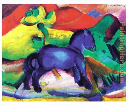 Blaues Pferdchen painting - Franz Marc Blaues Pferdchen art painting